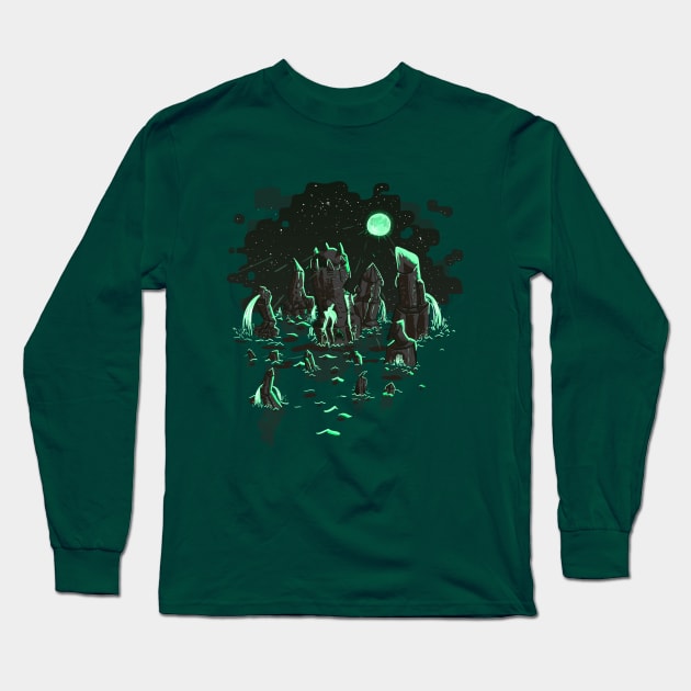 R'Lyeh Rising Long Sleeve T-Shirt by sonofafish